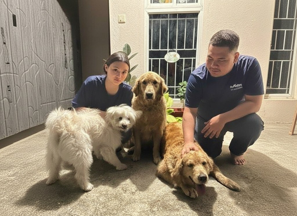 Pet boarders with dogs