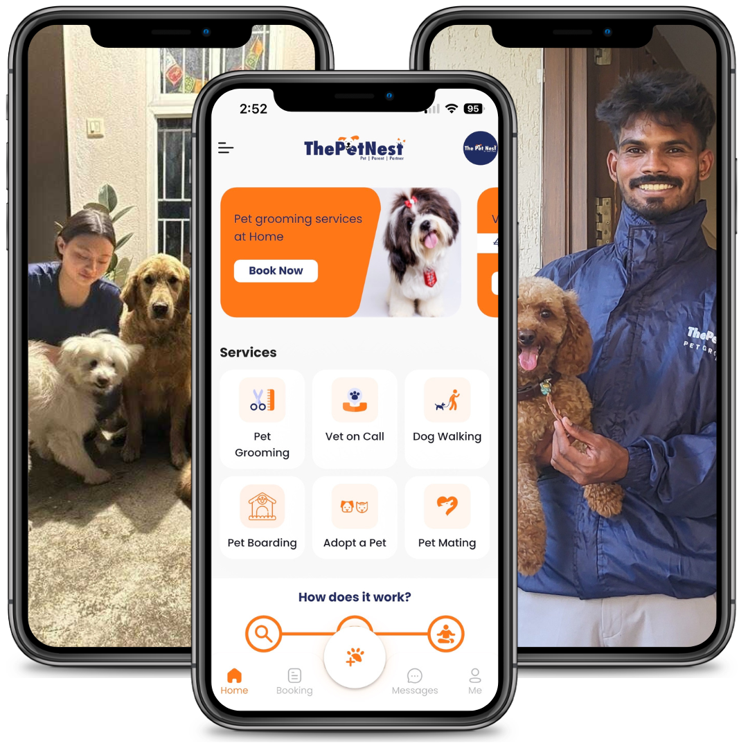 ThePetNest app mockups